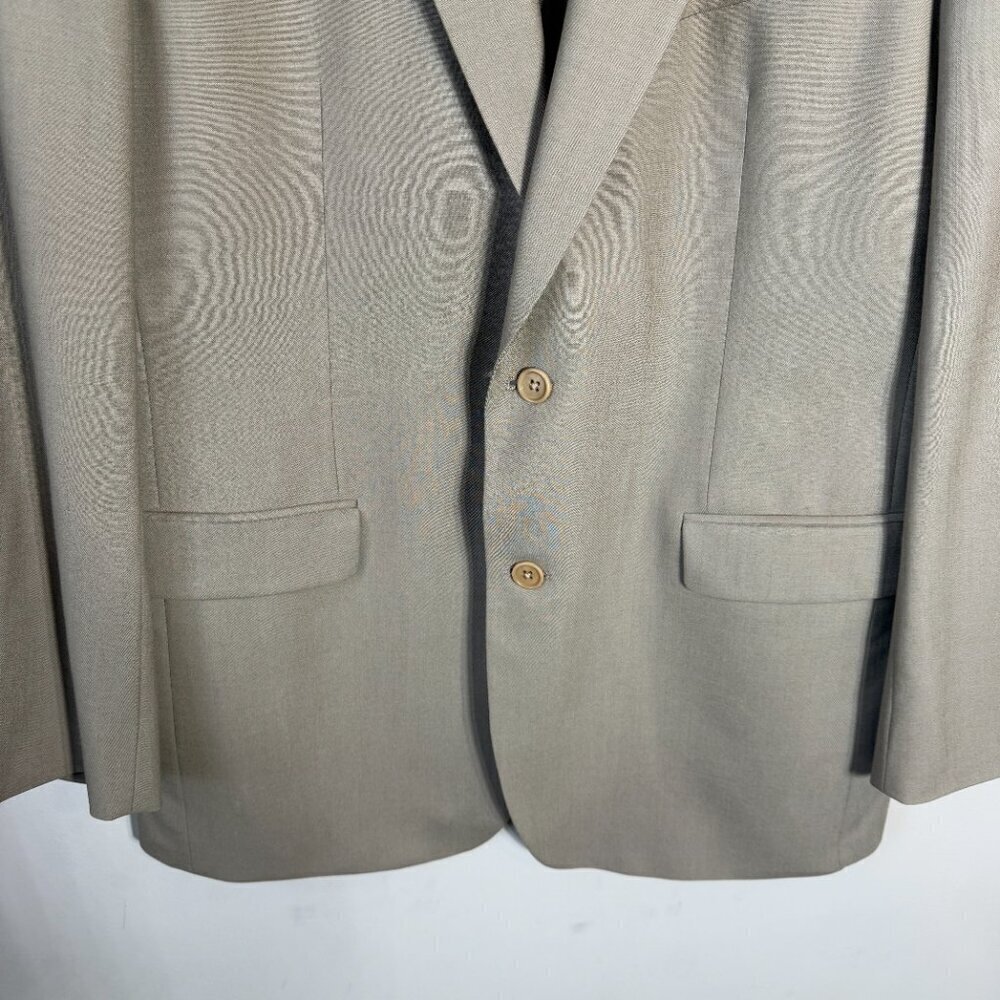 Brooks Brothers 346 Wool Sport Coat Dinner Jacket Blazer Men's 42L Tan Stretch - Picture 7 of 14